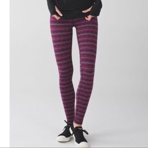 Lululemon Wunder Under Pant III Space Dye Plum